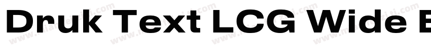 Druk Text LCG Wide Bold字体转换